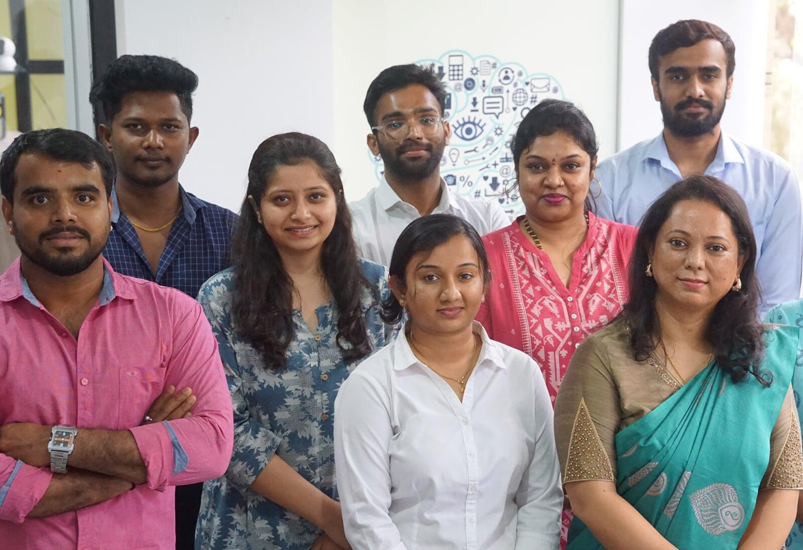 Tekvocation team photo showcasing skilled digital marketing and tech-driven workforce in a collaborative environment
